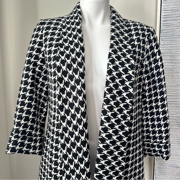 Anne Klein 3/4 Sleeve Houndstooth Blazer Size M Women - Picture 3 of 17